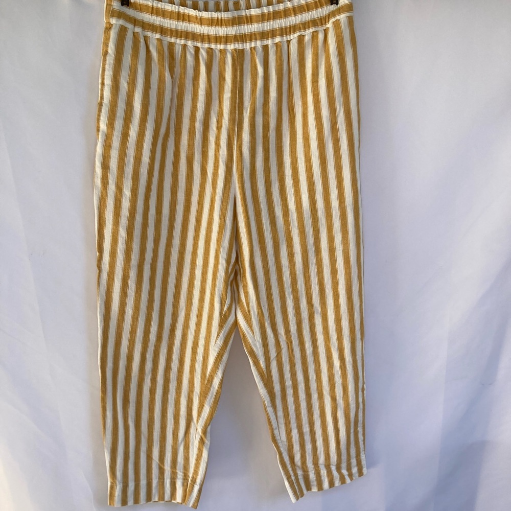 Madewell Tapered Huston Pull-On Striped Pants in Stripe in M